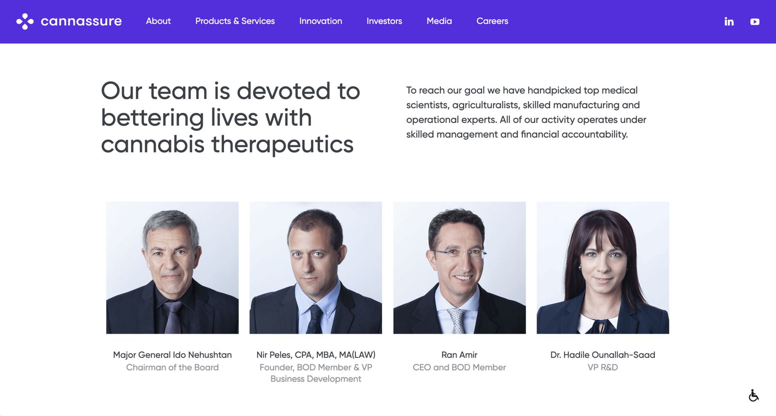 Cannassure: cannassure leadership