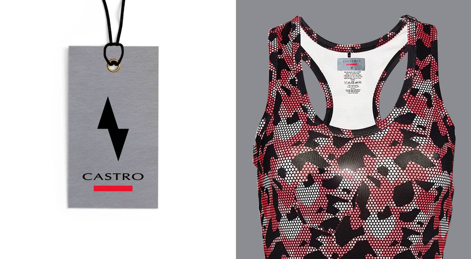 Castro Active Wear: castro tag label