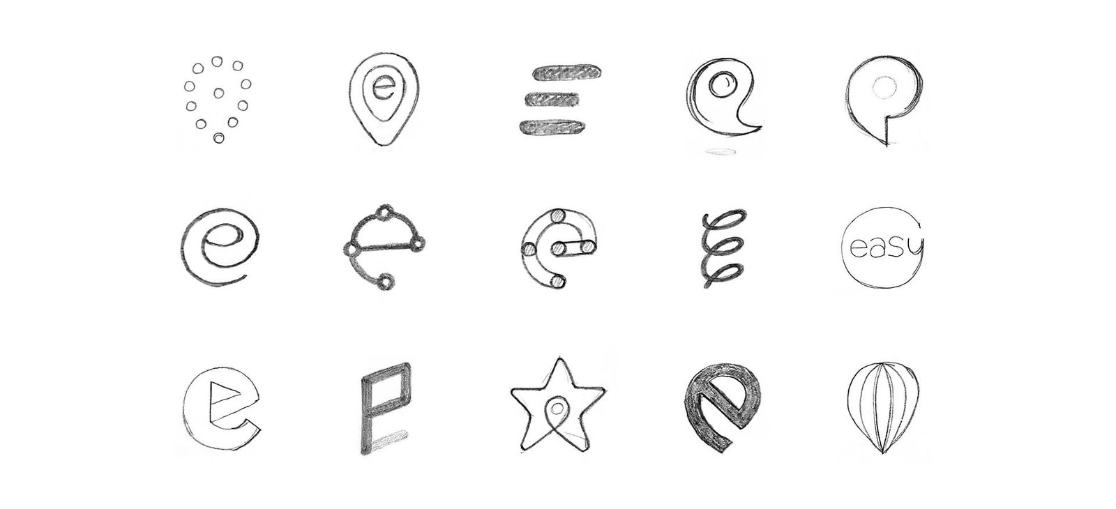 Easy: easy logo sketches