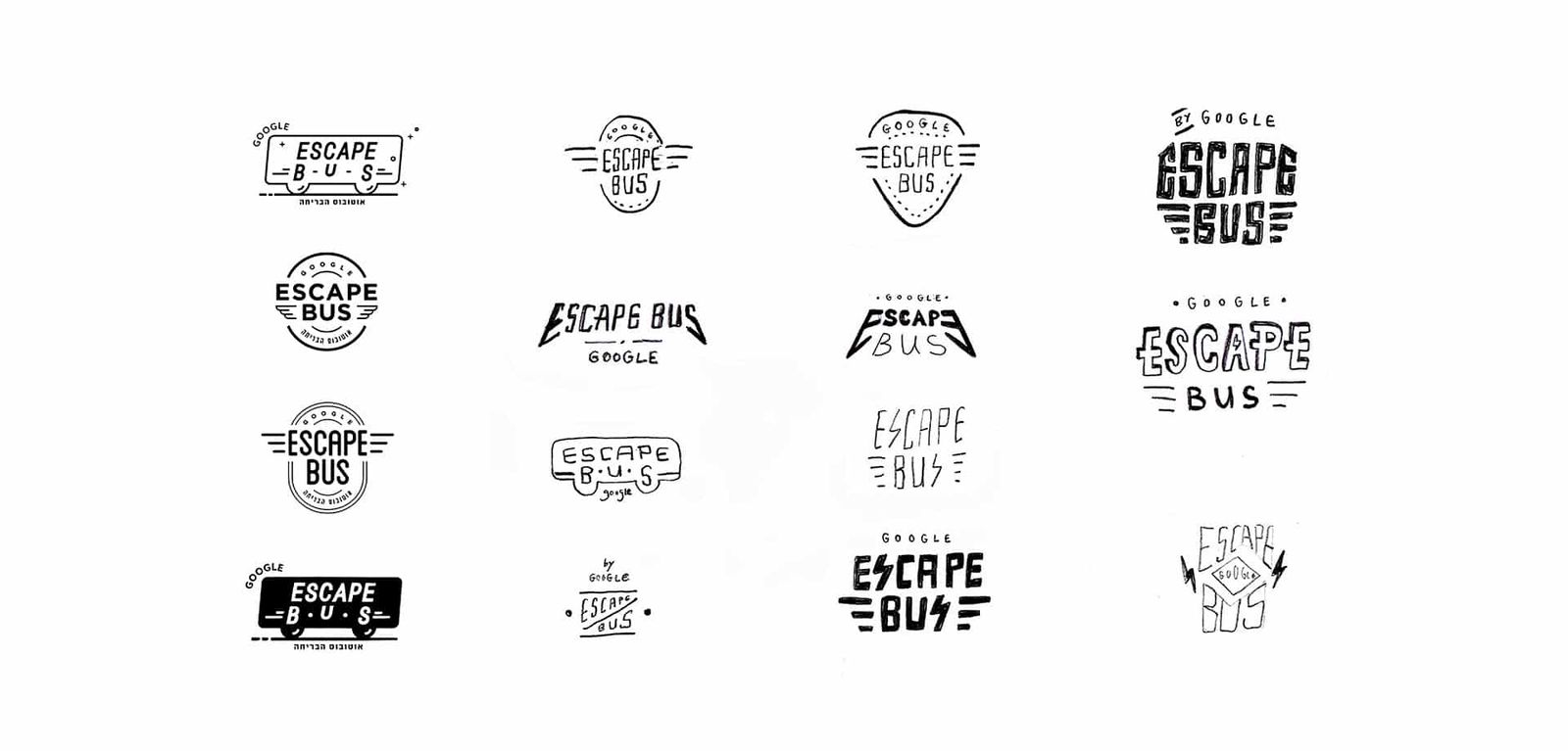 Google Escape Bus: google eb sketches