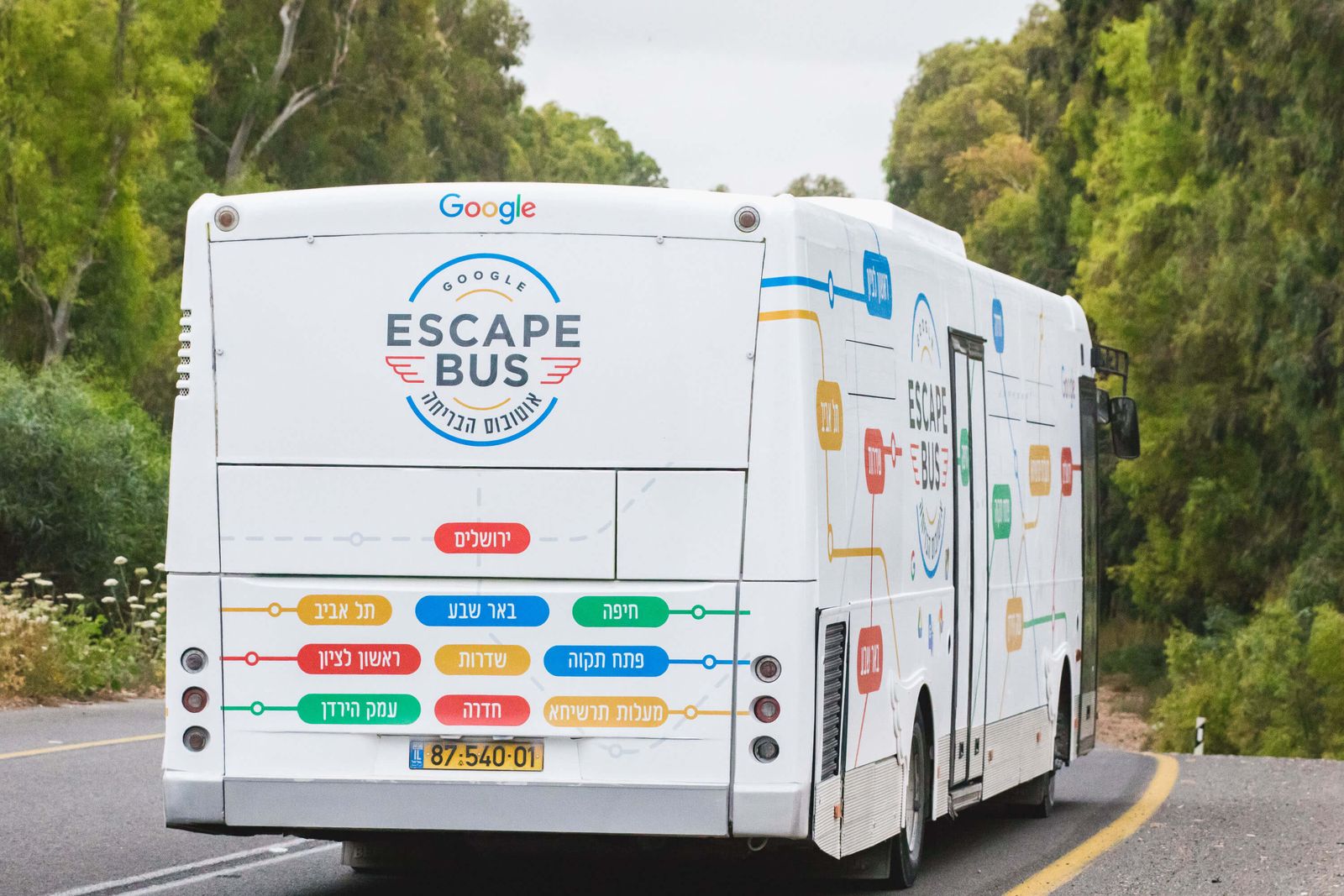 Google Escape Bus: google escape bus interior
