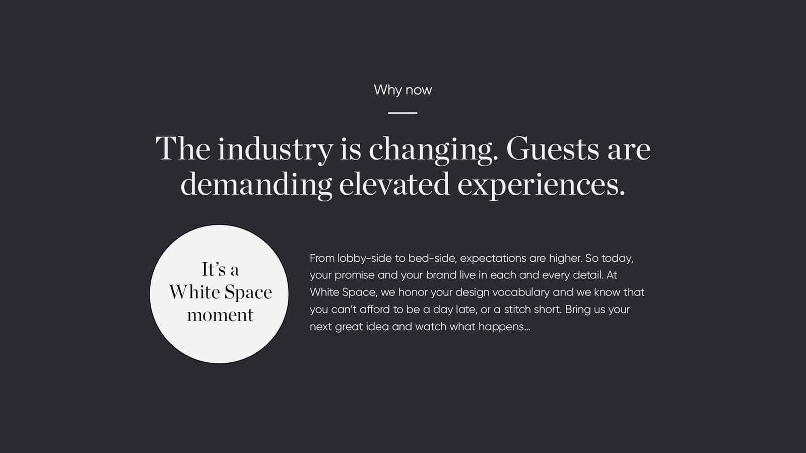 White Space: white space for oi19